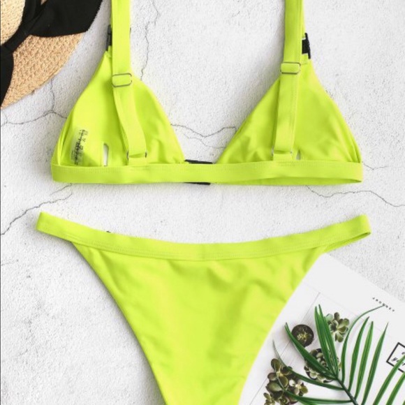 NEW Neon Buckle Bathing Suit - Picture 2 of 9